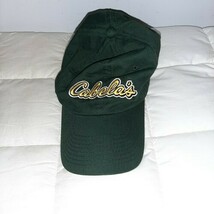 Cabela&#39;s Green Embroidered Baseball Cap Hat Adjustable Dad Camping Fishing  - $6.59