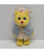 Vintage Tara Kids Kuddlee Dress-Ups Nurse Cat Yellow 7&quot; Plush - €21,59 EUR
