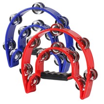2Pack Double Row Tambourine For Adult,Hand Held Metal Jingles Percussion... - £28.32 GBP