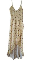 J for Justify Maxi Yellow Dress Butterfly Sleeveless S - Stylish and Feminine - £63.11 GBP