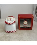 Christmas Santa Porcelain Candy Jar Gift Collection  - £13.32 GBP