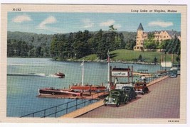 Maine Postcard Naples Long Lake Chris Craft Rides - £1.75 GBP