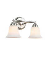 Hampton Bay Ashhurst 2-Light Brushed Nickel Vanity Light Frosted Glass S... - €25,24 EUR Hampton Bay Ashhurst 2-Light Brushed Nickel Vanity Light Frosted Glass S... - €25,24 EUR