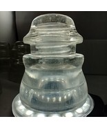 Vintage Hemingray #45 Made in USA 17-41  Clear Glass Insulator read desc... - $6.79 CAD