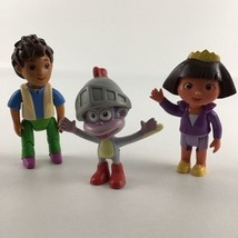 Dora The Explorer 4&quot; Figures Poseable Dora Diego Knight Boots Monkey Mattel - £15.78 GBP