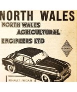 1954 North Wales Agricultural Engineers Renault Advertisement Automobili... - €17,41 EUR