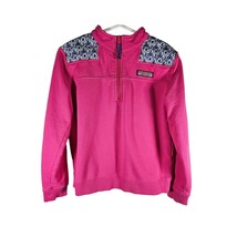 Vineyard Vines Magenta Pink and Blue Half Zip Sweater Size Medium 10/12 - $28.12