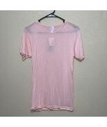 American Apparel Women&#39;s Fine Jersey T-Shirt SZ XS PINK - $888.25 MXN