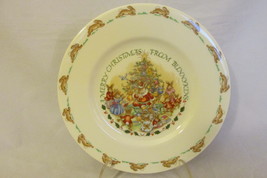 &quot;A Merry Christmas From Bunnykins&quot; - Royal Doulton English Bone China Plate - $15.99