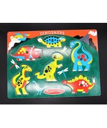 Melissa &amp; Doug Dinosaurs Wooden Peg Puzzle (6 pcs) - $9.99