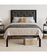 &quot;Sha Cerlin Twin Size Metal Platform Bed Frame&quot; Features An Easy-To-Asse... - $100.94