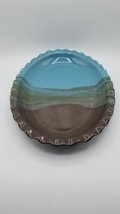 Neher Clay in Motion Handmade Ceramic Oval Platter in Ocean Tide - $15.79
