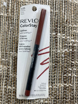 Revlon 635 Sienna ColorStay Lipliner w SoftFlex Crayon Pull Out Sharpener - $17.09