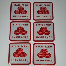State Farm Insurance Reflective Bumper Stickers Lot Of 6 Promo Marketing... - €2,22 EUR