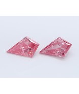 PINK Kite Pair Fancy 0.92 Cts VS1 Lab Grown CVD Diamond for Earring - $12,439.24 MXN