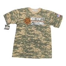 Northwest Strong Oregon Bi-Mart 2013 Music Festival Camo T-Shirt Size L NWT - £14.08 GBP