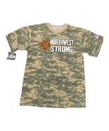 Northwest Strong Oregon Bi-Mart 2013 Music Festival Camo T-Shirt Size L NWT - £10.88 GBP