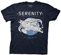 Firefly/Serenity Firefly Class B Transport Navy Adult T-Shirt, NEW UNWORN - $18.29