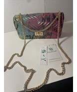 Caleesa Colorful Graffiti Large Purse Handbag Crossbody (Vegan - PETA Ap... - £16.89 GBP