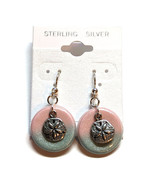 Caribbean Sand Dollar at Sunset Sterling Silver Earrings - £31.12 GBP