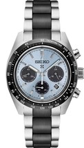 Seiko Prospex Speedtimer Solar Blue Panda Dial Chronograph Watch SSC909 - $556.38