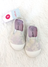 Girls Slip-On Canvas Shoes, Cat and Jack (Size 5 Toddler) GREEN TYE-DYE ... - $6.79
