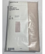 Brand New IKEA BERGPALM Light Pink/Stripe Twin Duvet Cover and Pillowcase - £44.56 GBP