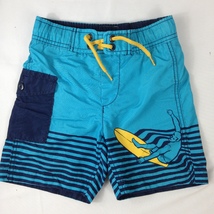 Gap Kids Boys Youth Swim Trunk Shorts Blue Size XS 4-5 - £7.83 GBP