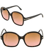 TOM FORD HANLEY TF1034 52F Brown Havana Pink Bold ECO Sunglasses Authent... - $326.70