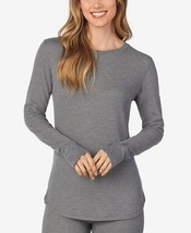 CUDDL DUDS Stretch Thermal Long Sleeve Crew Neck Top Grey Heather XS $36 - NWT - £14.37 GBP