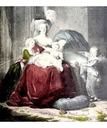 Marie Antoinette w/ Infants Versailles Museum Postcard 1900-1920s France... - $27.34 CAD
