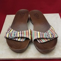 Dr Scholl&#39;s Sandals Multi Colored Stripped Sandals - Size 11 - £17.30 GBP