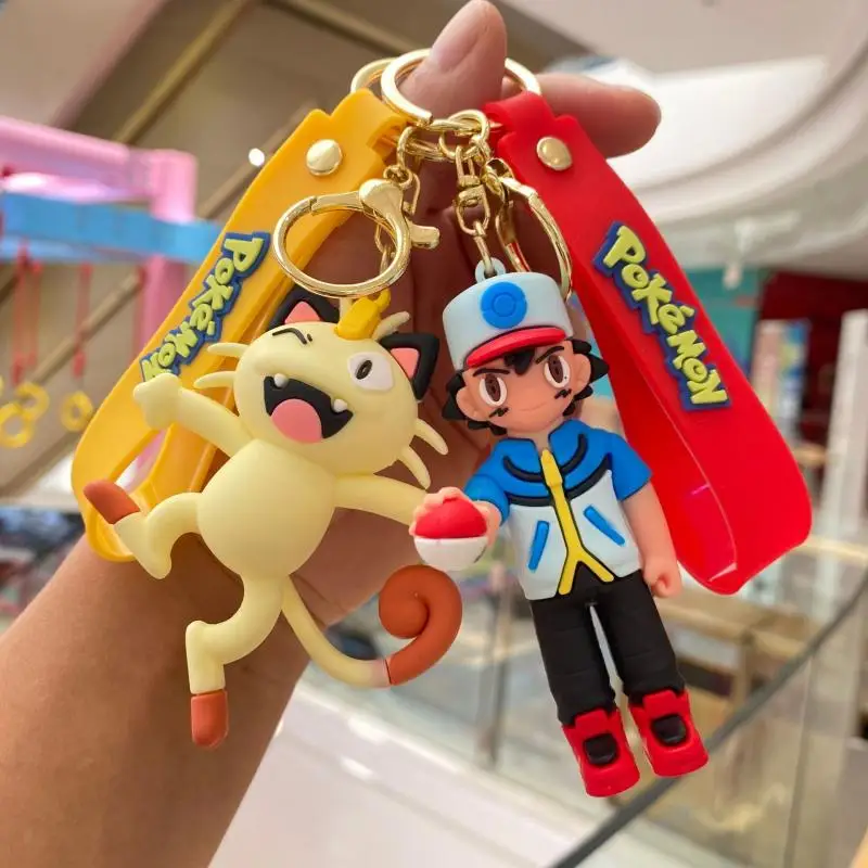 Pokemon Keychain Anime Figure Pikachu Action Figure Toy Kawaii Cartoon Doll - £9.31 GBP