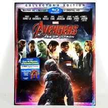 Avengers: Age of Ultron (3D &amp; 2D Blu-ray, 2015, Widescreen ) Like New w/ Slip ! - £9.65 GBP