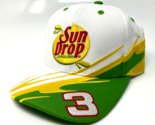 NASCAR RACING SUN DROP #3 DALE EARNHARDT JR WHITE AND GREEN ADJUSTABLE H... - £17.90 GBP