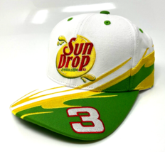 NASCAR RACING SUN DROP #3 DALE EARNHARDT JR WHITE AND GREEN ADJUSTABLE H... - £17.89 GBP