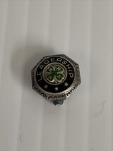 4H Club Leadership Lapel Pin Silver Tone KG Vintage High School Fraternity - $11.88