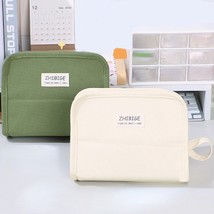 Student Large Capacity Pencil Bag 9 Layers Stationery Holder Box Canvas Pen Case - £24.34 GBP