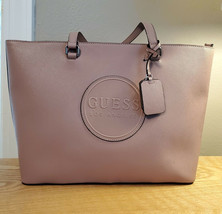 NWT GUESS Purse Hand Bag Tote Jaxon Travel Dusty Mauve Purse Bag S8433411 - £70.17 GBP