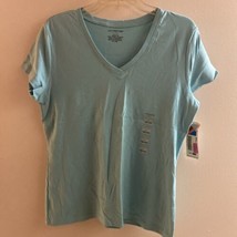Covington Womens Shirt Turquoise L Large 14 16 Short Sleeve New NWT - £4.55 GBP