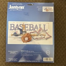 Janlynn - Counted Cross Stitch Kit - Baseball #087-0058 16&quot; x 8&quot; Game Ro... - £16.32 GBP