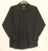 Van Heusen men's dress shirt charcoal gray size 16 32/33 wrinkle free - $5.00
