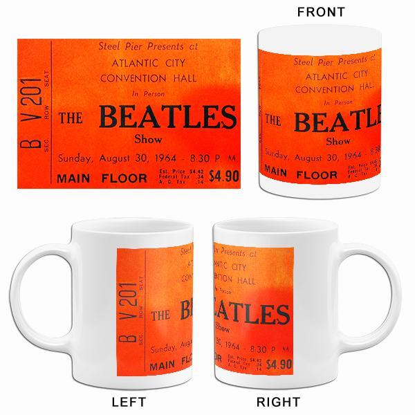 The Beatles - Atlantic City Convention Hall - 1964 - Concert Ticket Mug - $23.99 - $27.99