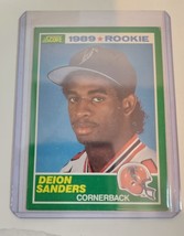 1989 Score Deion Sanders Rookie Card RC #246 Falcons Ex - £14.49 GBP