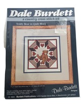 Dale Burdett Country Counted Cross Stitch Kit Teddy Bear in Quilt Block NIP - £7.10 GBP