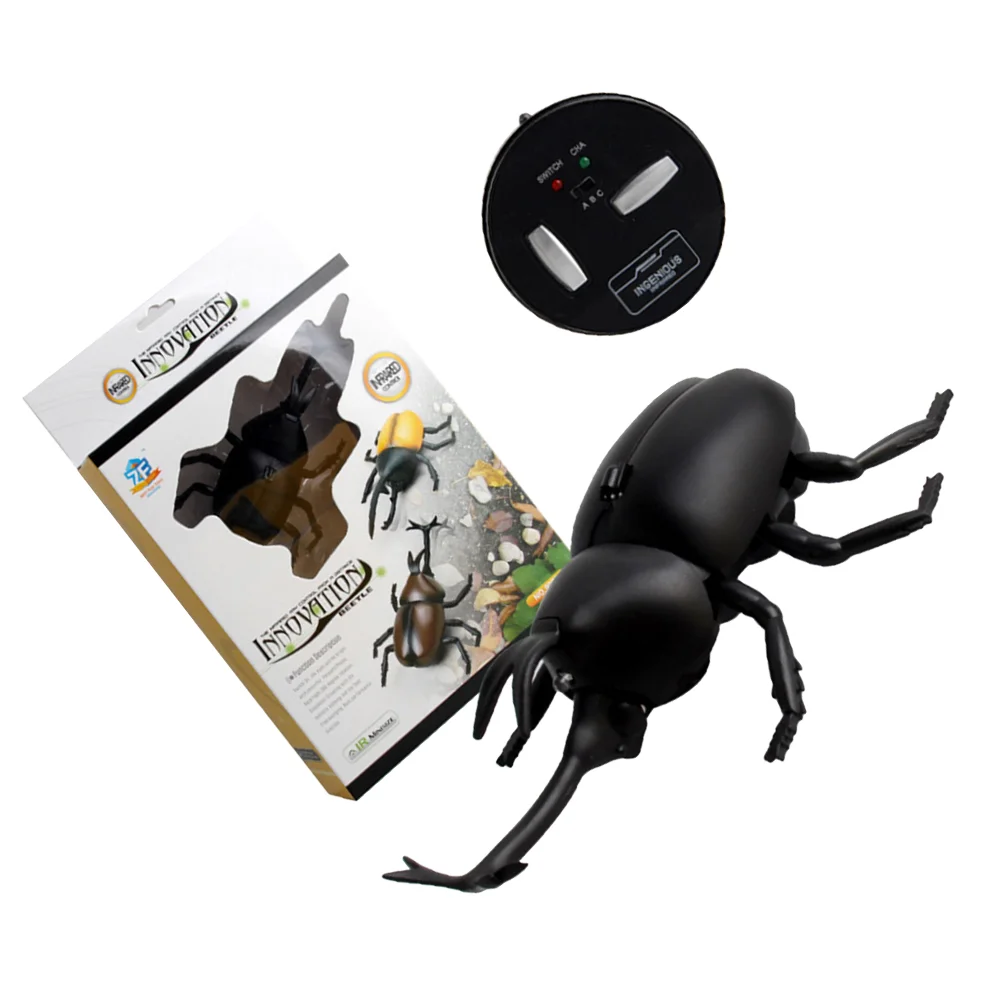 S remote control beetle artificial prank prop rc toy toys model plastic electric animal thumb200