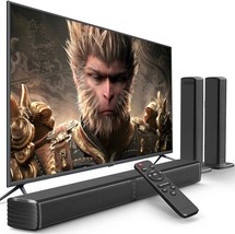 Sound Bar, Bass Speakers for Smart TV with Dual Subwoofer 3D Surround So... - $116.44