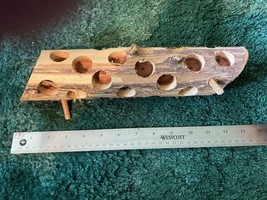 VP All Cedar Wood Bird Feeder Log + Over 20 Holes # B-4 Usa Seller - $15.69