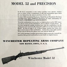 Winchester Model 52 Precision 1931 Advertisement Target Rifle Firearms DWX9 - £23.71 GBP