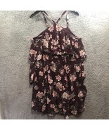 Torrid Red Floral Halter Top Dress, Size 10 - $18.40